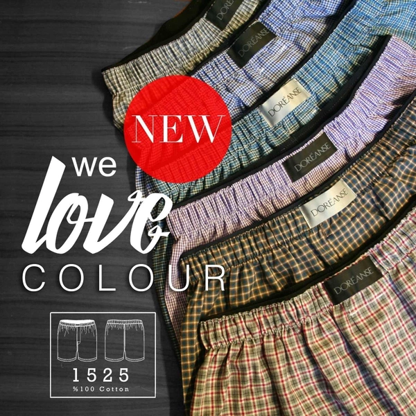 Erkek Pamuk Boxer ONLY COTTON COLLECTION Doreanse 1525