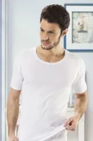 Erkek Ribana Bisiklet Yaka Hmd 504 Beyaz