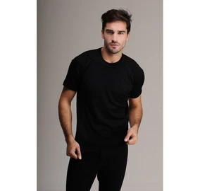 Has Yün Erkek Siyah Kısa Kollu Fanila - Alternatif Görünüm