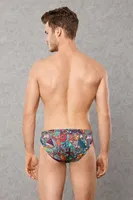 Erkek Slip Külot Patchwork Baskılı Men Briefs Doreanse 1217 detay görünüm
