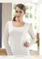 Hmd Bayan Likra Dantel Atlet 2428 Ekru
