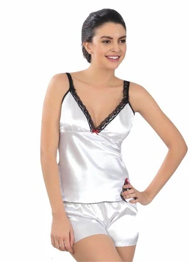 Sistina İki Parça Saten Gecelik Sistina M-336