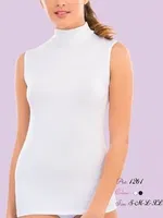 İmer 1261 Boğazlı Sıfır Kol Modal Atlet Beyaz farklı açı