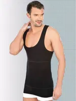 İmer 511 Body Form Pamuklu Erkek Korse Atlet Siyah farklı açı