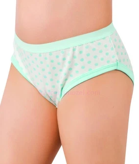 Kız Baskılı Lycralı Biyeli Slip 6 Lı Paket Öztaş B4727
