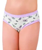 Kız Baskılı Lycralı Biyeli Slip 6 Lı Paket Öztaş B4727 Renkli görsel 5