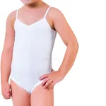 Kız Çocuk Full Lycralı Body Öztaş A4601 Beyaz