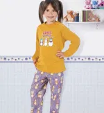 Kız Çocuk Pijama Takım Hmd 5265 Görsel