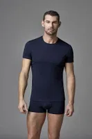 Konpakt Likralı O Yaka T-Shirt Dagi D5120 Lacivert görsel 4
