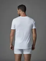 Konpakt Likralı O Yaka T-Shirt Dagi D5120 Beyaz detay görünüm