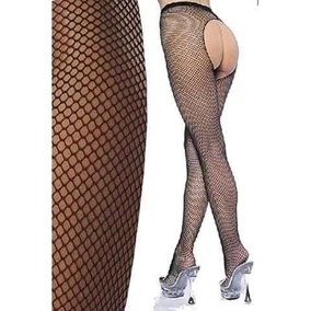 La Blinque La Blinque Arkası Açık Siyah File Külotlu Çorap 903S