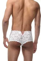 La Blinque Erkek Seksi Dantel Boxer 15409 Beyaz detay görünüm