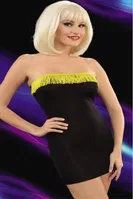 La Blinque Seksi Mini Elbise 6079 Siyah