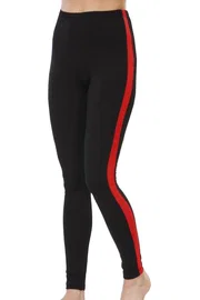 Lady Lady Yanları Kırmızı Şeritli Penye Bayan Tayt 8166