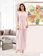 Lohusa Pijama Takım XSES 2210 Pudra