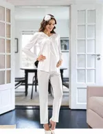 Lohusa Pijama Takım XSES 2340 Ekru