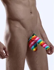 Merry See Çok Renkli Özel Tasarım Fantazi Slip