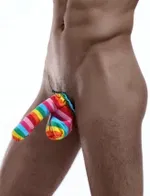 Merry See Çok Renkli Özel Tasarım Fantazi Slip Çok Renkli farklı açı