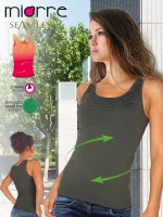 Miorre Kabartma Desenli Seamless Body Haki
