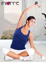 Miorre Seamless Kalın Askılı Atlet Indigo