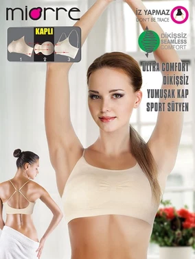 Miorre Miorre Ultra Comfort Dikişsiz Yumuşak Kap Sport Sütyen
