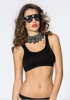 Miss Fit Kalın Askılı Dikişsiz Büstiyer 1501 Siyah görsel 4