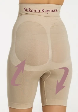 Miss Fit Miss Fit Parçalı Çift Kat Mideli Slikonlu Kaymaz Korse 1227 - Alternatif Görünüm