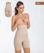 Miss Fit Parlak Paçalı Korse 34321 Ten