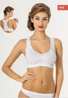 Miss Fit Sporcu Dikişsiz Büstiyer 1502 Beyaz farklı açı