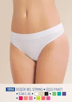 NBB 1914 Düşük Bel String Üçlü Paket Dikişsiz detay görünüm