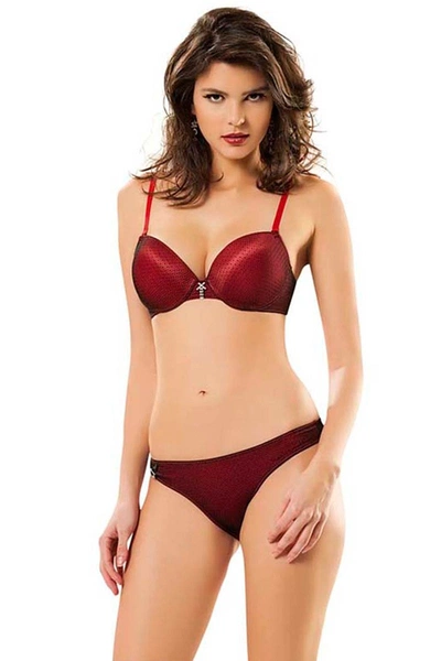 Nurteks Destekli Sütyen Külot Takım Push Up 4485