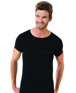Öztaş Erkek Ribana Sıfır Yaka A1059 Siyah