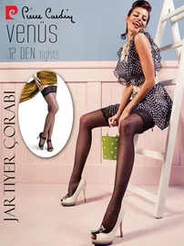 DOREMI DoReMi Dantelli Silikonlu Jartiyer Çorap Venüs