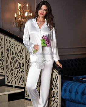 Jeremi Saten Pijama Takım Jeremi 6523 - Alternatif Görünüm