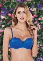 Ten Dolgulu Straplez Dantelli Sütyen 501111002d Siyah detay görünüm
