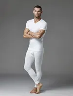 Termal V Yaka Kısa Kol T-Shirt Dagi D6030