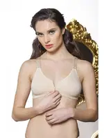 100 % Pamuk Fermuarlı Medical Sütyen Gallipoli 1061 Ten