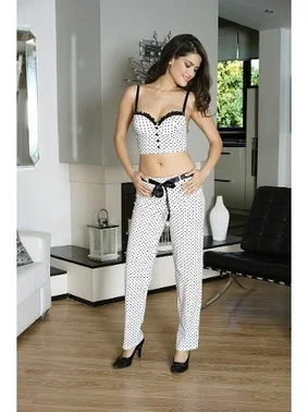 Anıl 2 Li Koton Büstiyer Pijama Takım Push Up - Alternatif Görünüm