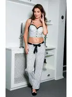 2 Li Koton Büstiyer Pijama Takım Push Up Beyaz