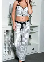 2 Li Koton Büstiyer Pijama Takım Push Up Beyaz farklı açı