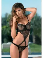 3 Lü Sütyen Tanga Takım Mayokini Siyah detay görünüm