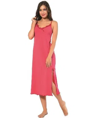 Akbeniz Akbeniz Bayan İp Askılı Uzun Gecelik 902