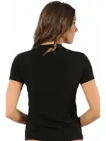 Akbeniz Bayan Kısa Kol Siyah Body 232 Siyah detay görünüm