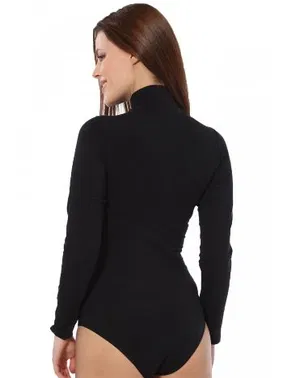 Akbeniz Uzun Kol Boğazlı Çıtçıtlı Body Akbeniz 260 - Alternatif Görünüm