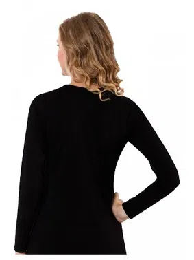 Akbeniz Akbeniz Bayan Uzun Kol Siyah Body 250 - Alternatif Görünüm