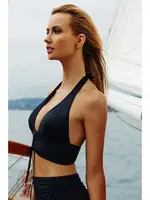 Angelsin 3220 Siyah Şık Bikini Üst Siyah