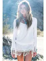 Angelsin Şık Pareo Beyaz