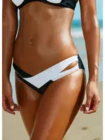 Angelsin Siyah Beyaz Bikini Alt Çok Renkli