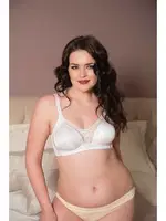 Balenli Desteksiz Dolgusuz Toparlayıcı Dantelli Küçültücü Sütyen Anıl 3705 Beyaz farklı açı