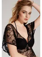 Anıl Hafif Destekli Dantel Gecelikli Sütyen Takım 4741 Siyah görsel 5